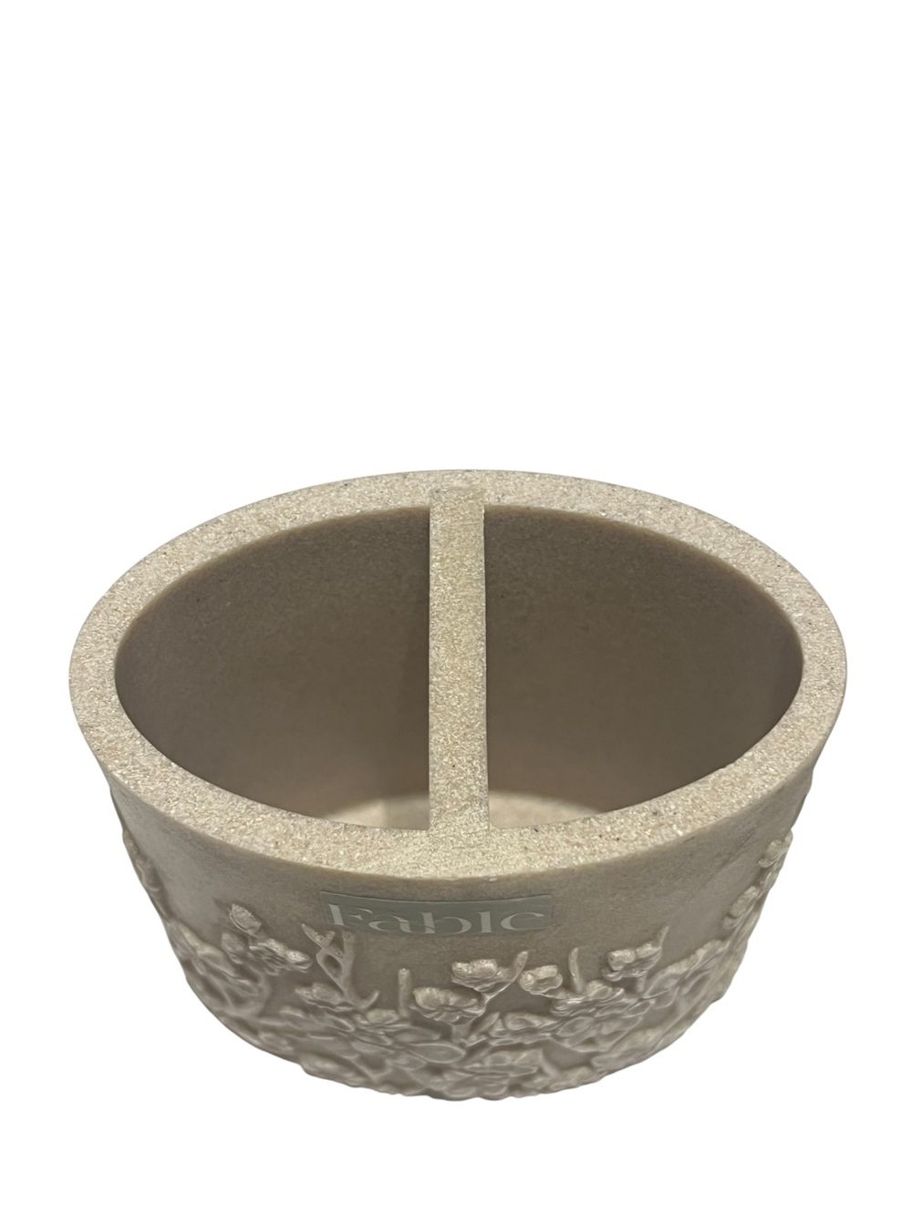 Fable Floral Embossed Cream Bathroom Accessory Set - Picture 3 of 4